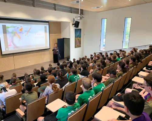 Kim Serafini speaking about Positive Prime